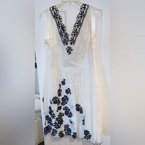 Imternational Concepts. Lace eyelet maxi dress in white